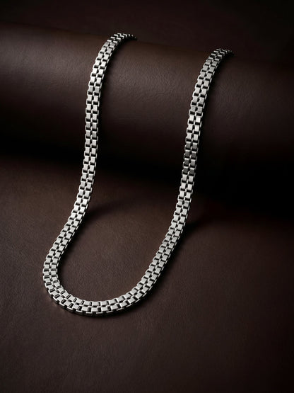 Silver Double Box Chain for Him