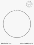 Silver Double Box Chain for Him