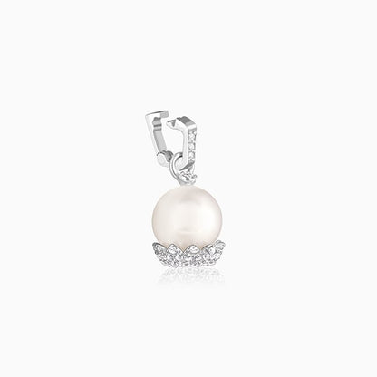 Silver My Pearl Basket Charm