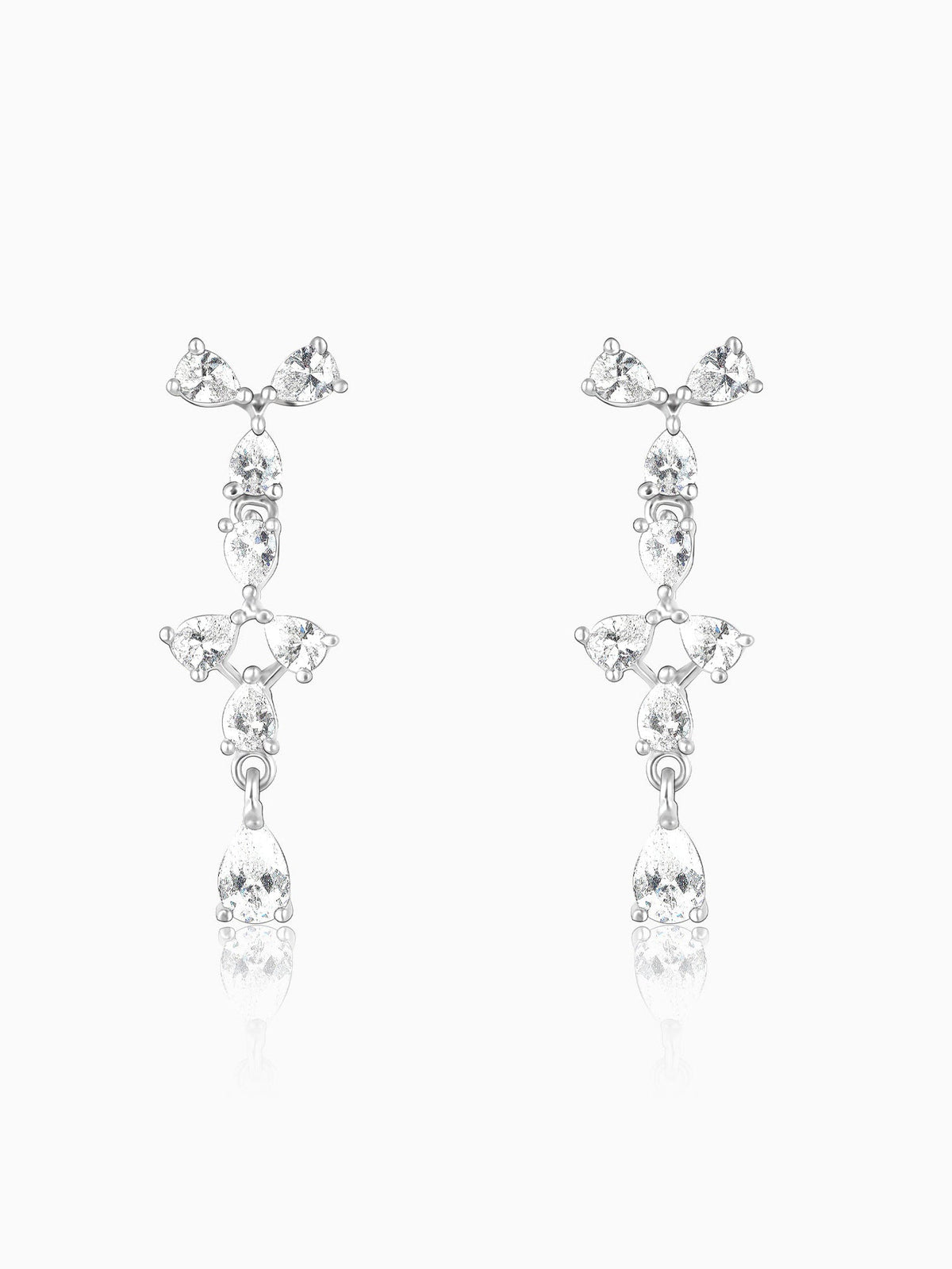 Silver Sparkling Beauty Earrings