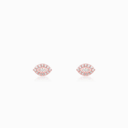Rose Gold Blinded by Love Earrings
