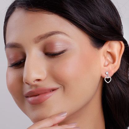 Charming Heart Drop Earrings