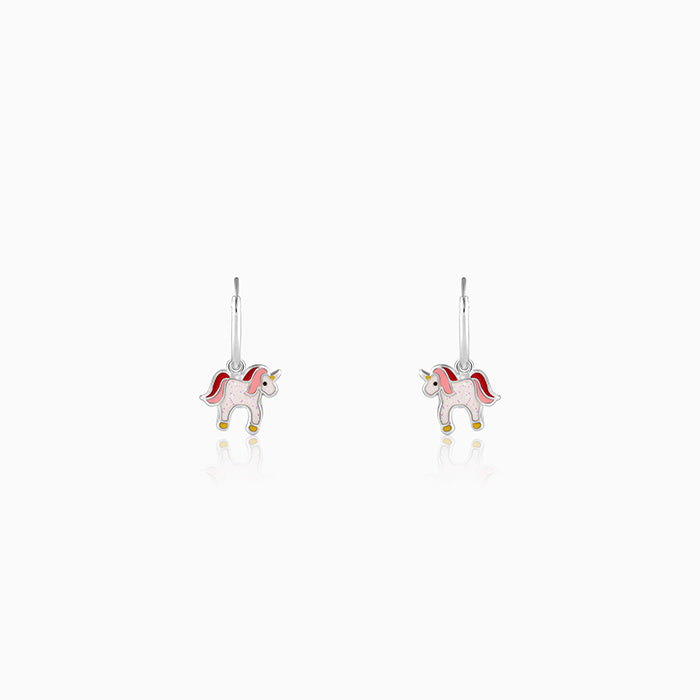 Silver Sweetie Belle Unicorn Kids Earrings (4-12 yrs)