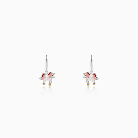 Silver Sweetie Belle Unicorn Kids Earrings (4-12 yrs)