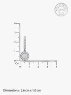 Silver Zircon Drizzle Drop Earrings