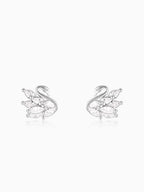 Manali's Shining Swan Studs