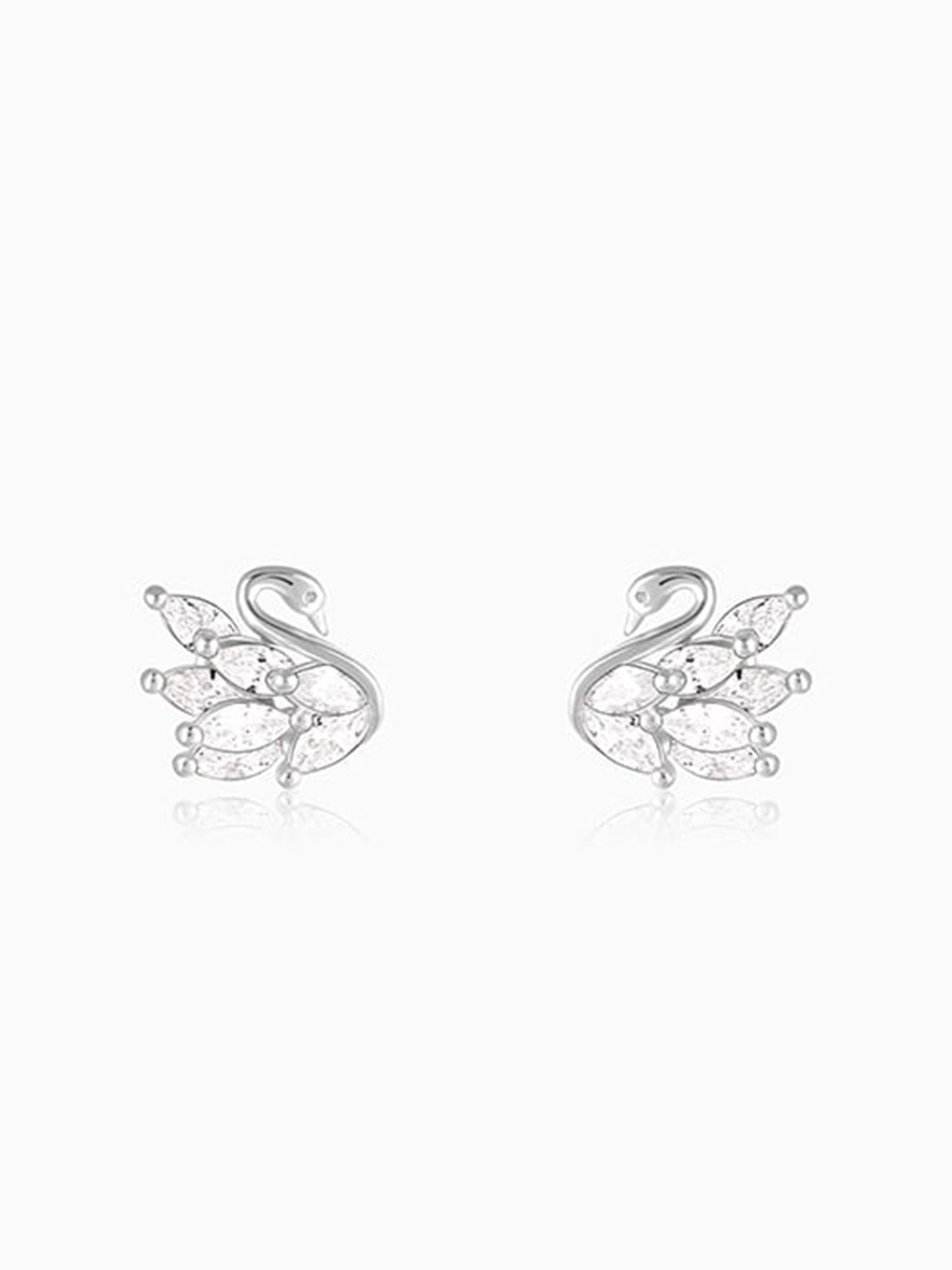 Manali's Shining Swan Studs