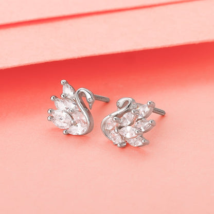 Manali's Shining Swan Studs