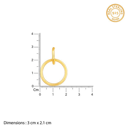 Golden Circle of Love Earrings