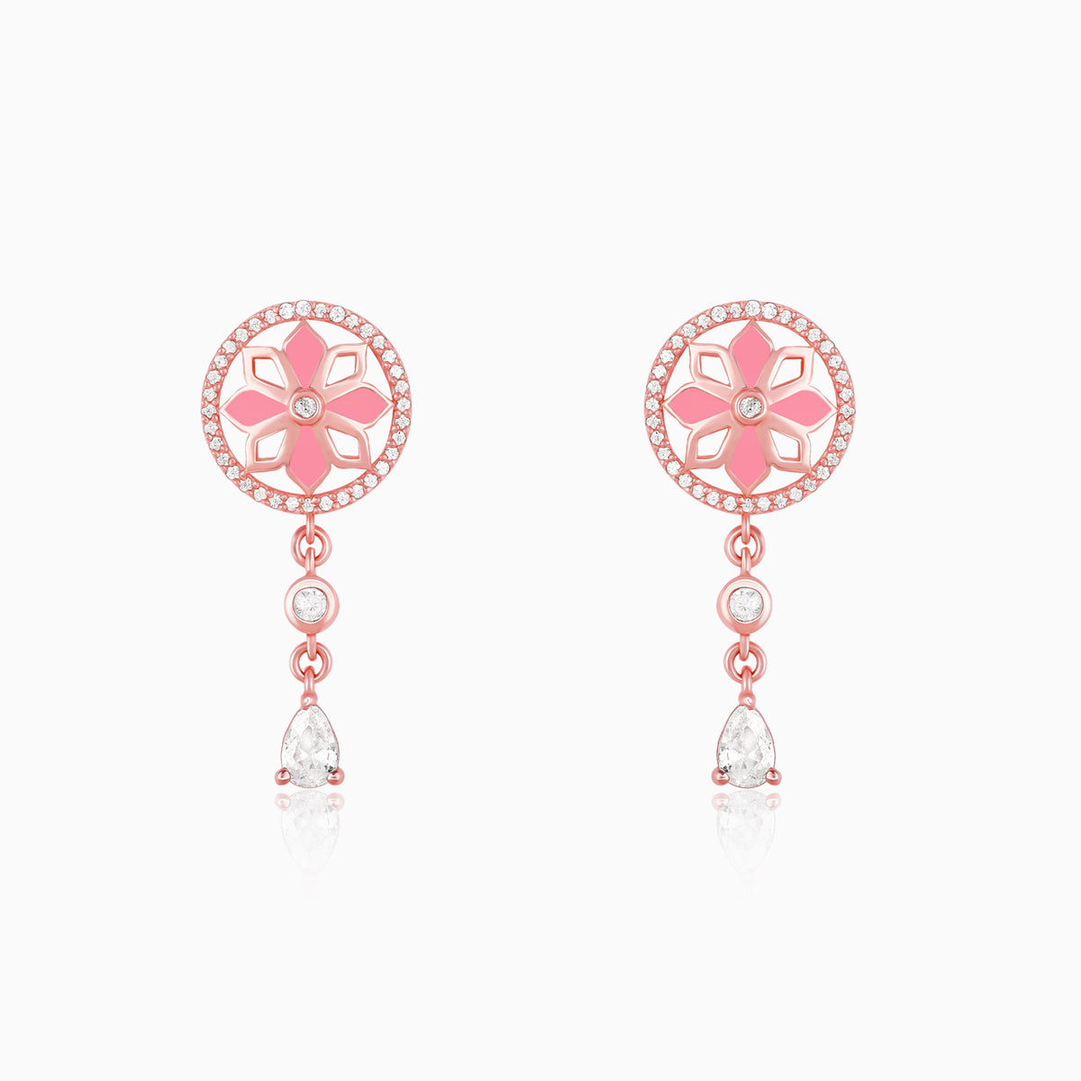 Rose Gold Mughal Royalty Earrings