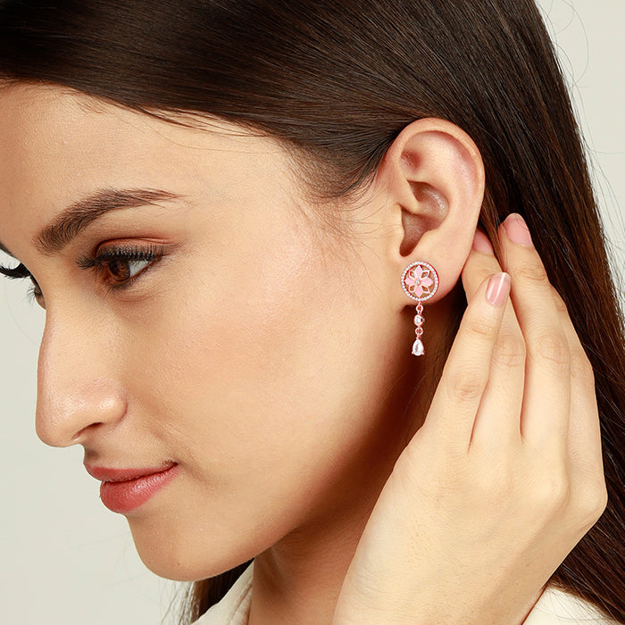 Rose Gold Mughal Royalty Earrings