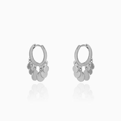 Silver Jingle Hoop Earrings