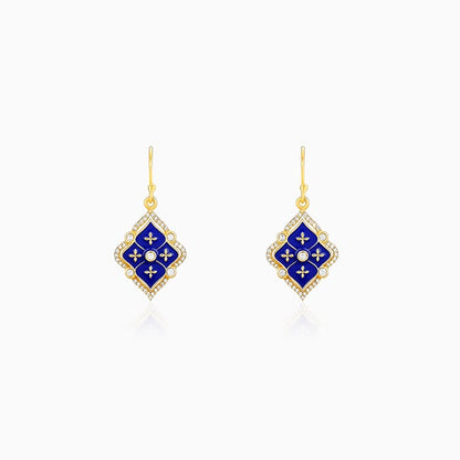 Golden Queen's Music Room Lantern Zircon Earrings