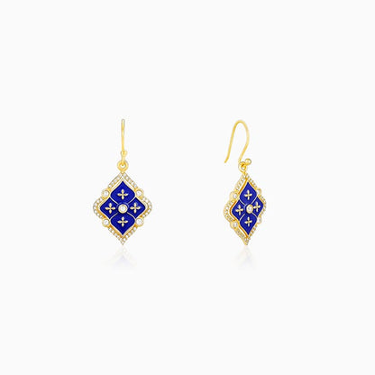 Golden Queen's Music Room Lantern Zircon Earrings