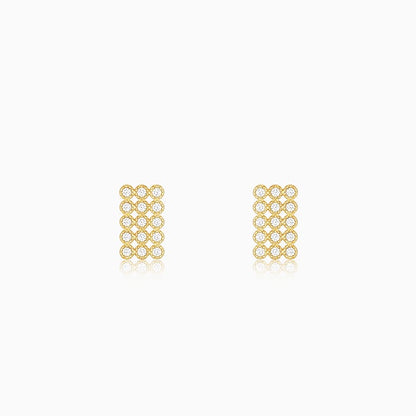 Golden Web of Love Earrings
