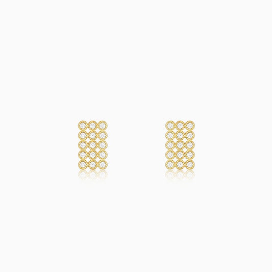 Golden Web of Love Earrings