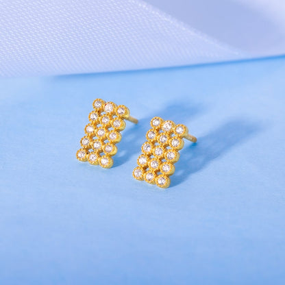 Golden Web of Love Earrings