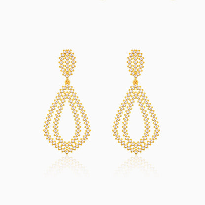 Golden Dangling Chandelier Earrings