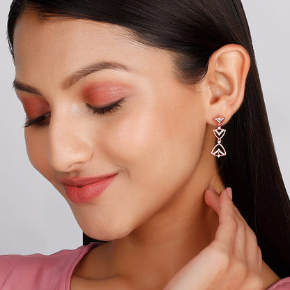 Rose Gold Mystical Mirage Earrings