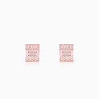 Rose Gold Endless Romance Stud Earrings