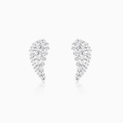 Anushka Sharma Silver Spread Wings Earrings