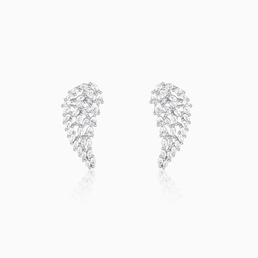 Anushka Sharma Silver Spread Wings Earrings