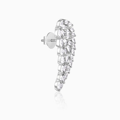 Anushka Sharma Silver Spread Wings Earrings