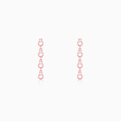 Rose Gold Bridal Blush Earrings