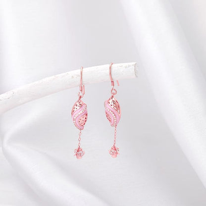 Rose Gold Winged Beauty Earrings