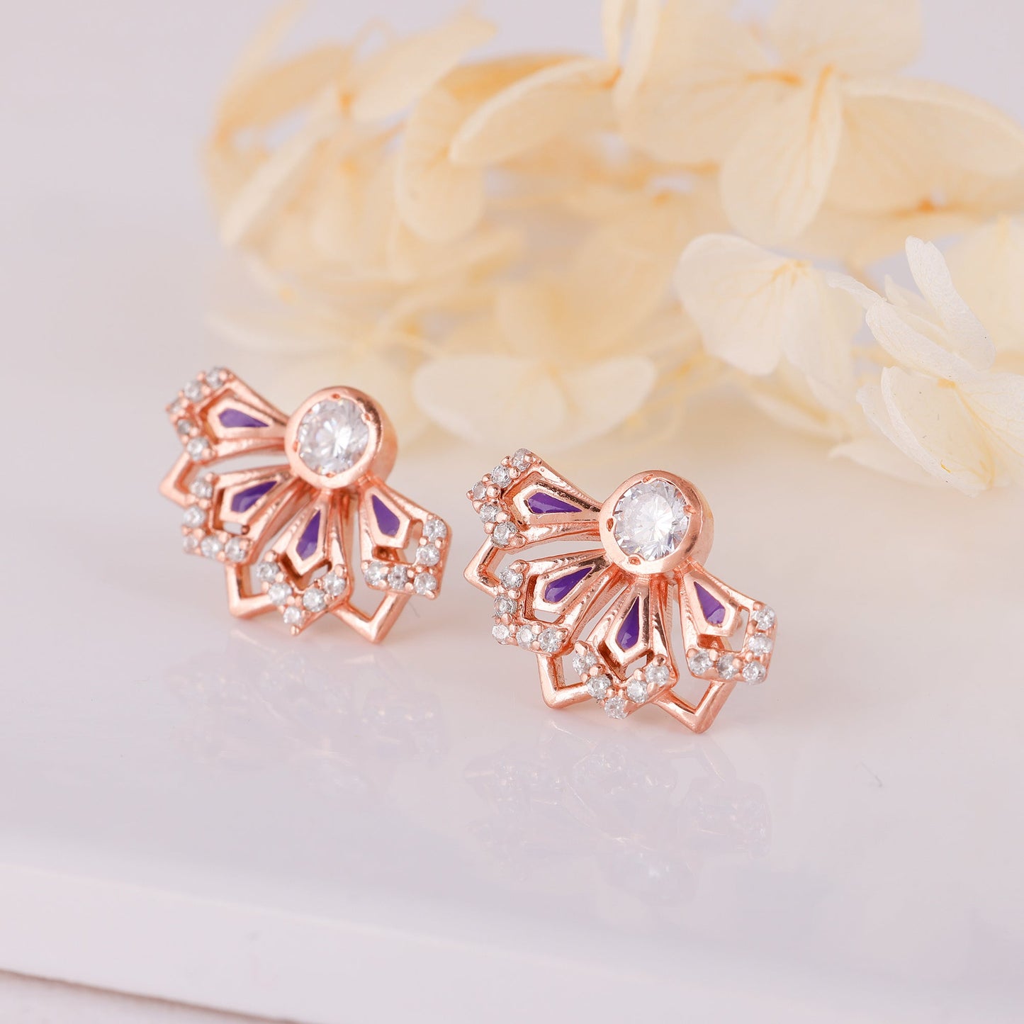 Rose Gold Dreamy Wonder Earrings