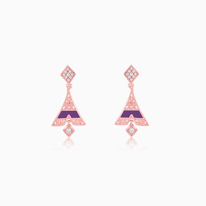Rose Gold Tower Of Dreams Earrings