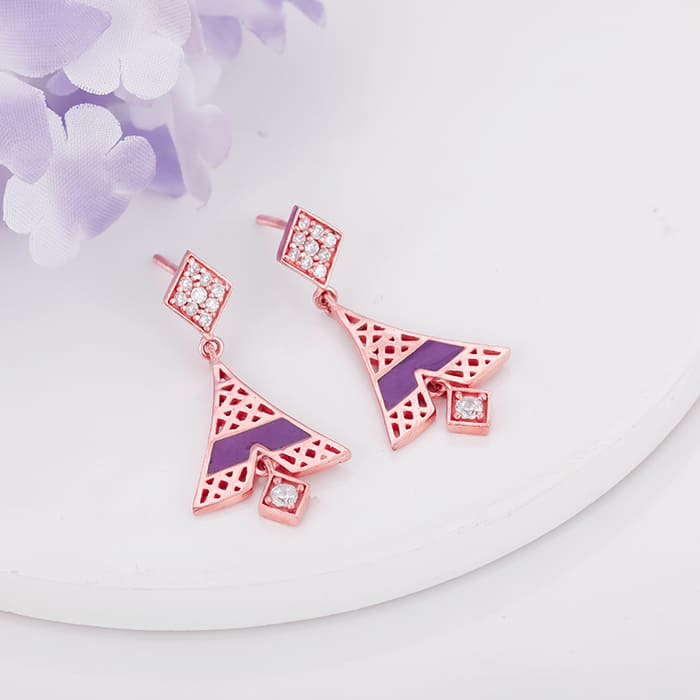 Rose Gold Tower Of Dreams Earrings