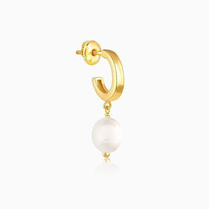 Golden Ocean's Luster Hoop Earrings