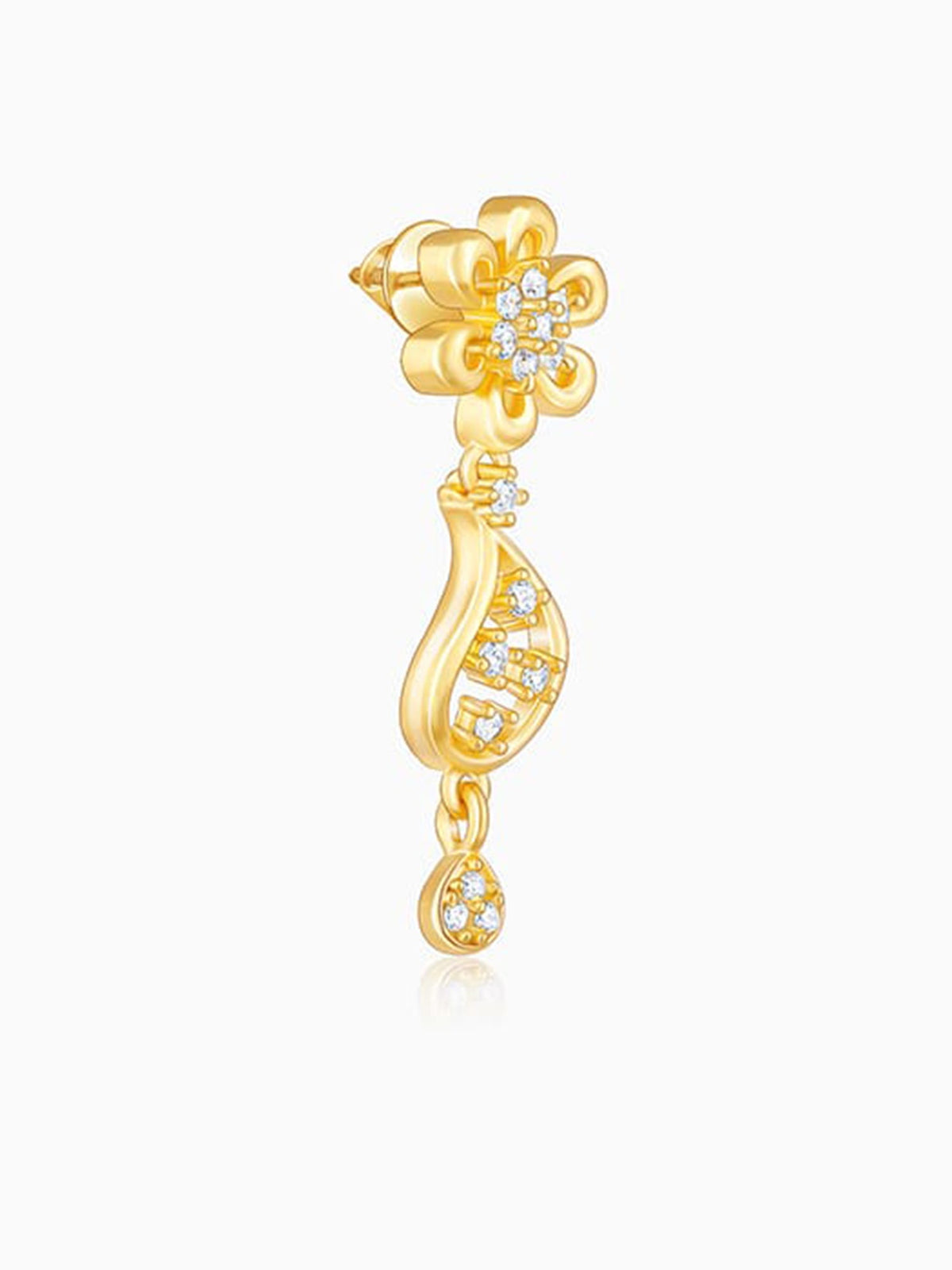 Golden Glorious Flower Earrings