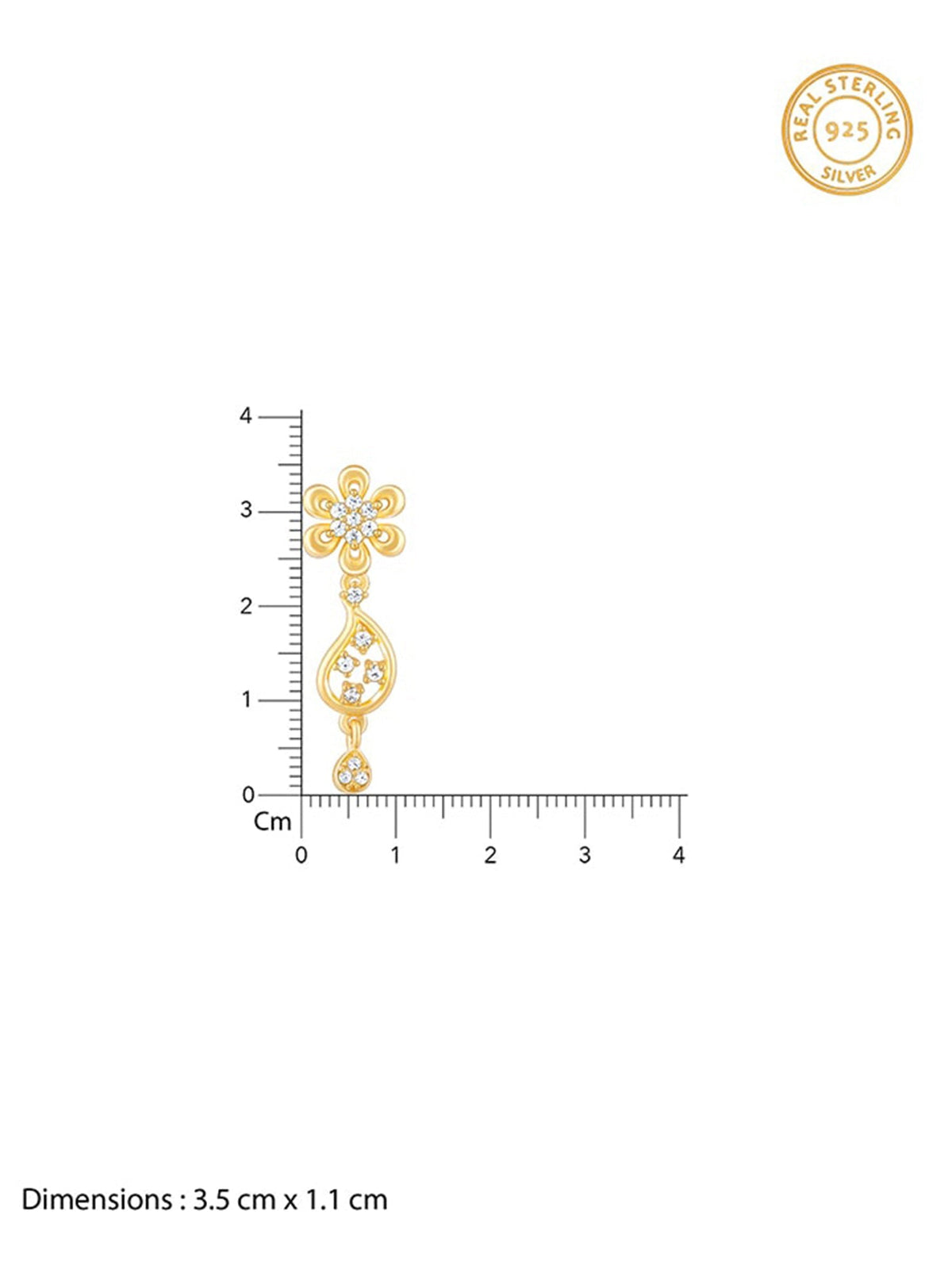Golden Glorious Flower Earrings