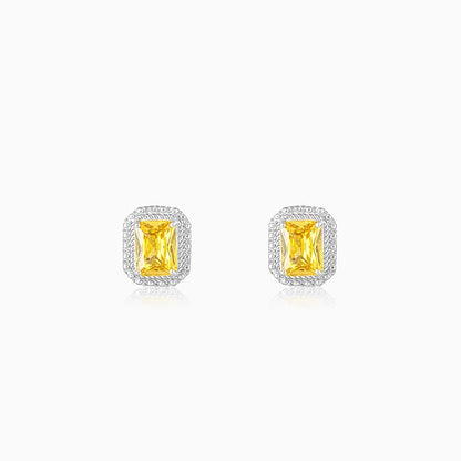 Silver Citrus Zest Sparkler Earrings