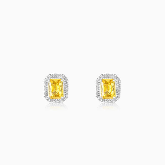 Silver Citrus Zest Sparkler Earrings