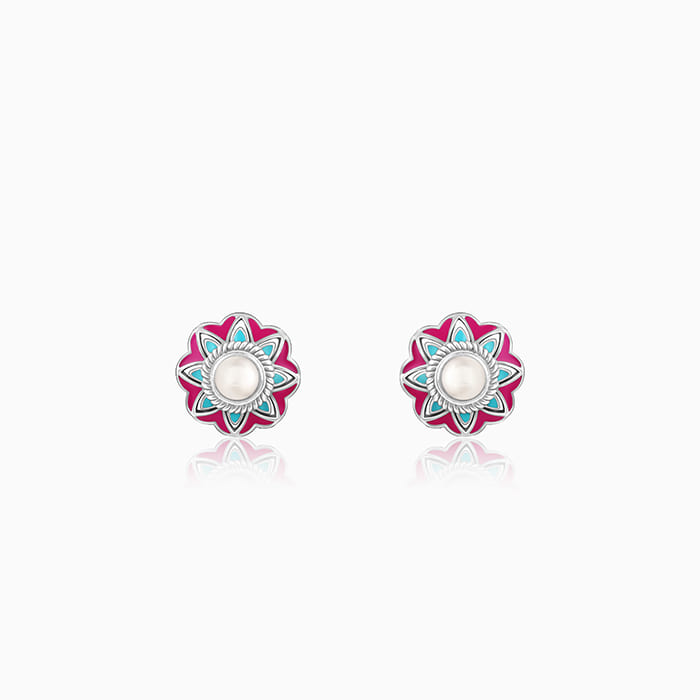 Oxidised Silver Vivid Vibe Earrings