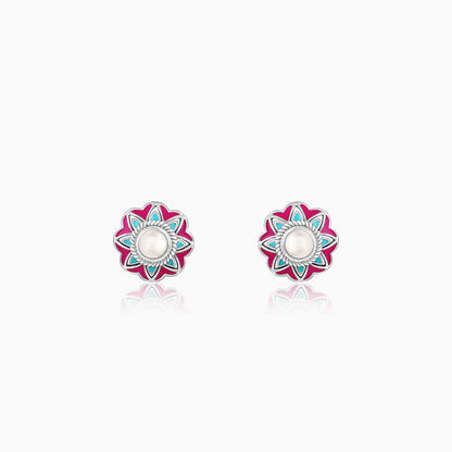 Oxidised Silver Vivid Vibe Earrings