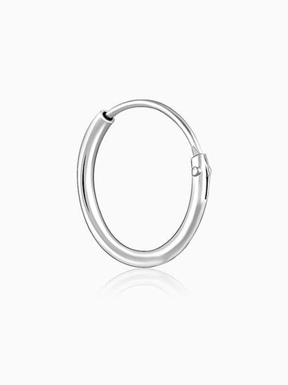 Silver Cheery Bee Kids Hoop Earrings (4-12 yrs)