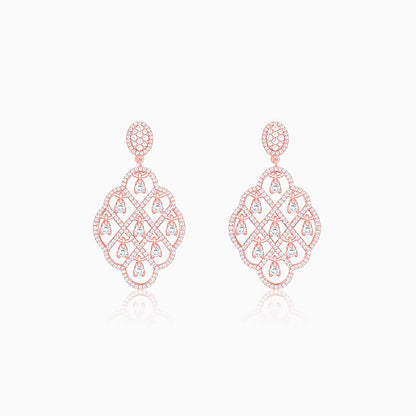 Rose Gold Bask In The Beauty Earrings
