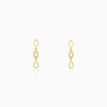 Golden Paisley Earrings