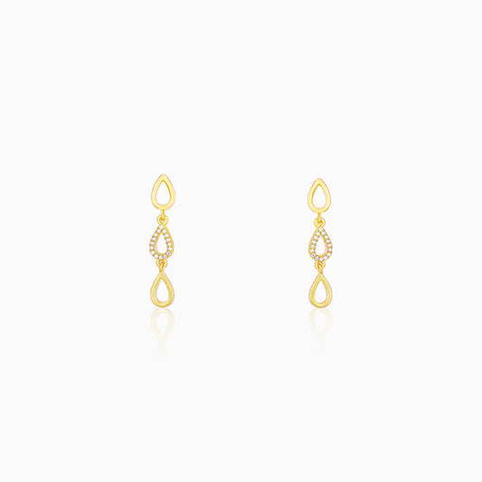Golden Paisley Earrings