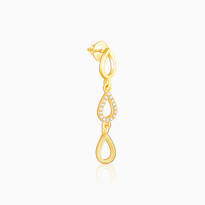 Golden Paisley Earrings