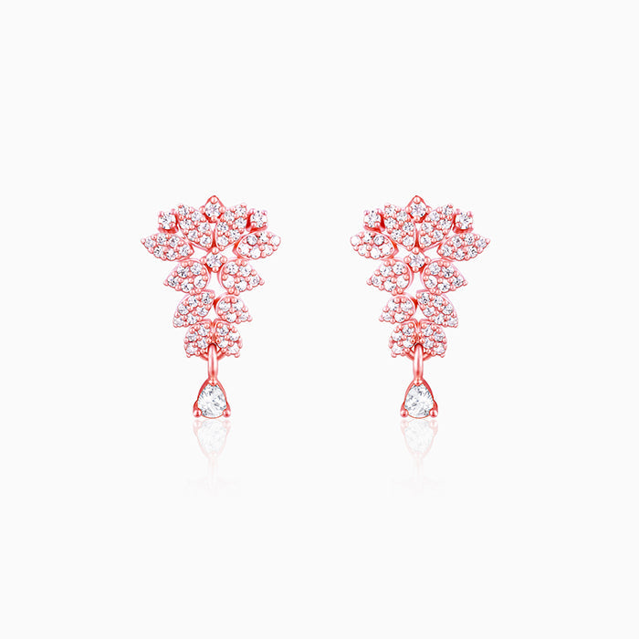 Rose Gold Party Wear Earrings