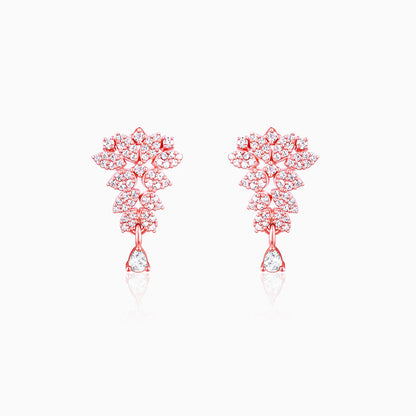 Rose Gold Party Wear Earrings
