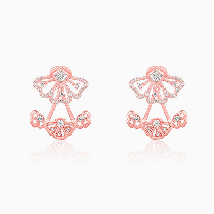Rose Gold Eyebright Convertible Earrings