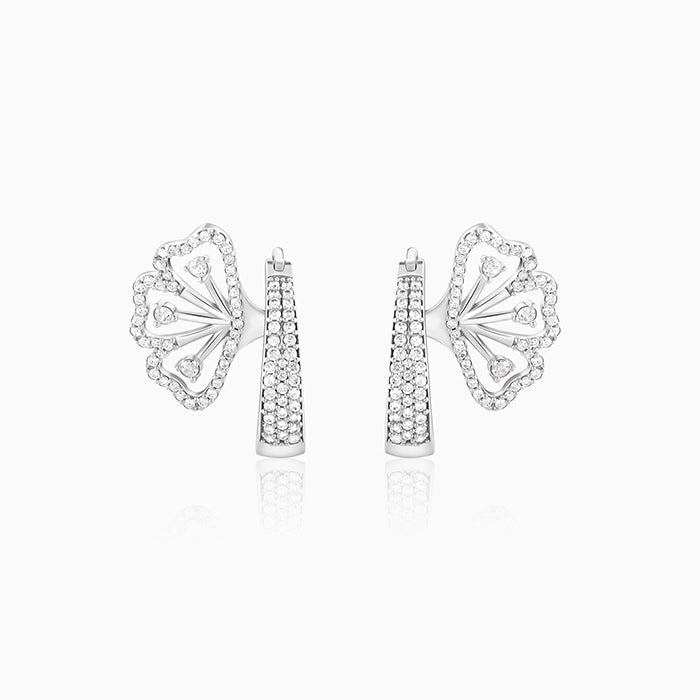 Silver Iconic Eyebright Hoop Earrings