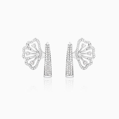 Silver Iconic Eyebright Hoop Earrings