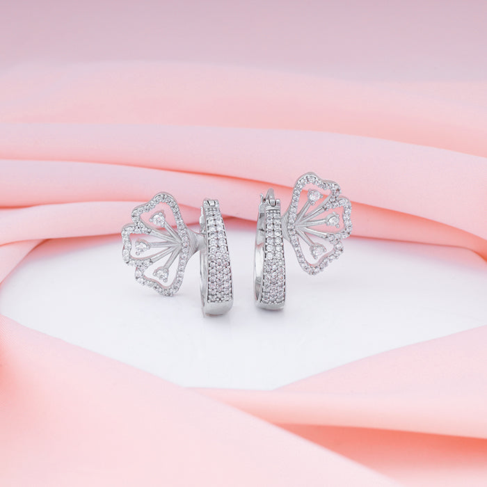 Silver Iconic Eyebright Hoop Earrings